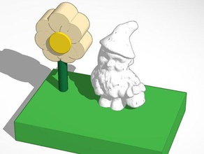 les gnomes de jardin modèles mignon la fleur fleurs jardins nain nains 3d print model - Mito3D