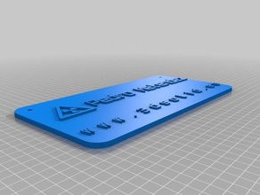 pedro card signs logos customized 3d print model - Mito3D