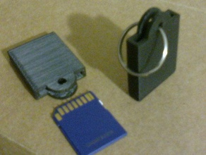 sd-Karte-Schlüssel-ring-Halter computer 3d print model - Mito3D