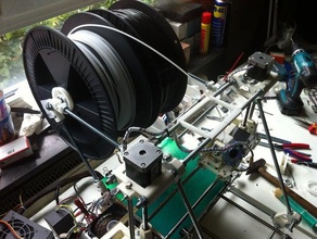 reprap amovible distributeur de 2 bobines filament 3d l'imprimante accessoires titulaire 3d print model - Mito3D