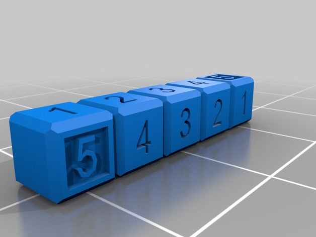 my customized counting blocks math 3D print model - Mito3D