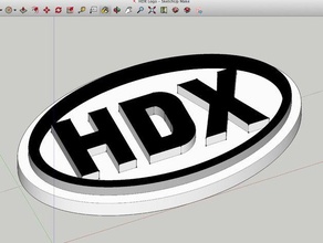 hendrix logo işaretler logoları david hinson euro hdx 3d print model - Mito3D