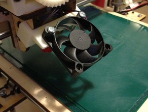 printbot lc 50mm fan mount 3d printer parts printrbot 3d print model - Mito3D
