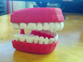 gevezelik manuel versiyonu dişler insanlar blatt komedyen komedi diş hekimi sakız ısı tabancası todd zenix 3d print model - Mito3D