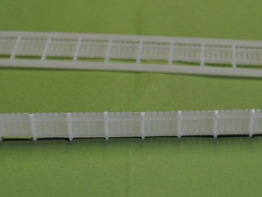 fence model railroad buildings & structures 3d print model - Mito3D