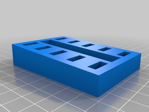 10 agujero de memoria usb titular organización 3d print model - Mito3D