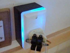 occupation détecteur de arduswitch ménage 2y0a02 2yoao2 arduino l'automatisation la maison ir lumières-offcom interrupteur lumière commutateur boîte commutation 3d print model - Mito3D