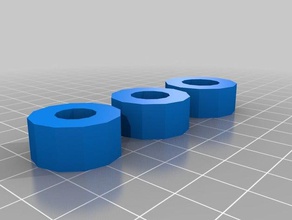 einfache multi-Größe parametric Abstandshalter Unterlegscheiben diy 3d print model - Mito3D