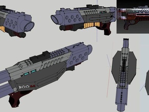 m-300 claymore replica mass effect props alien future gun krogan model shotgun space 3d print model - Mito3D
