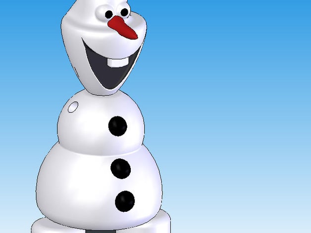 do you wanna print snowman - olaf frozen creatures disney 3D print model - Mito3D