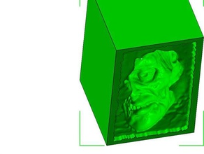 zombie clive crâne à basse température de moule en métal - perdu pla tête analyses & répliques fusion du coulée la moisissure fabrication des moules le 3d print model - Mito3D