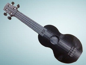 playable ukulele - printable w no supports music guitar instrument support strings 3d print model - Mito3D