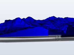 eiger jungfrau moench diğer alps dem dhmi coğrafya yüksekliği göster manzara dağ İsviçre arazi modeli topografya 3d print model - Mito3D