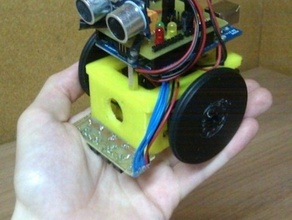 arduskybot v10 open source educativo printbot repo git la robotica arduino il pulsante distanza ldr luce pcb plastica valle sensore shield uam ultrasuoni 3d print model - Mito3D