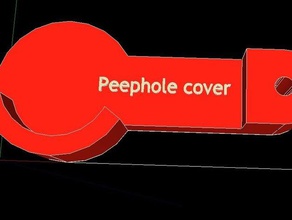 peephole cover other peep hole 3d makeentry part tool 3d print model - Mito3D