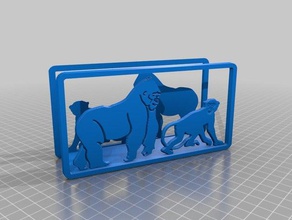 monkey house letter holder 3d printing art 3d print model - Mito3D