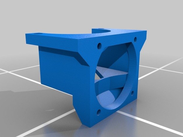 budaschnozzle soporte ventilador 3d Drucker - Zubehör fan mount led p3steel prusa i3 3D print model - Mito3D