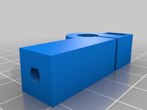 printrbot bar end nut trap 3d printer parts 3d print model - Mito3D