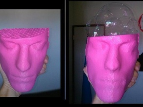 bubble head 3d printing bubbles haloween 3d print model - Mito3D