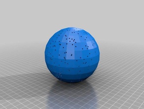 celestial sphere 500 brightest stars star projector originally physics astronomy lantern 3d print model - Mito3D