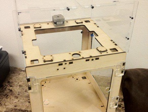 thing-o-matic hood kit 3d printer parts acrylic laser lasercut tom 3d print model - Mito3D
