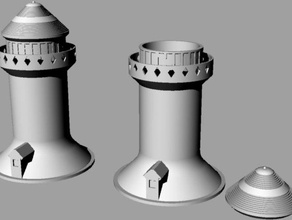 simple light house props 3d print model - Mito3D