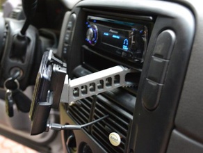 telefono veicolare monte automotive supporto da auto ford radio 3d print model - Mito3D