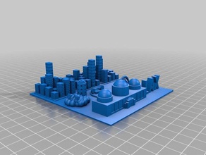 los angeles micro projet de ville 3d l'impression 3d print model - Mito3D