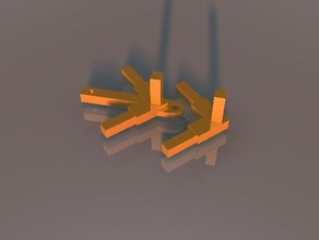 vertex-making Bambus-Würfel mechanisch ist - Spielzeug Bett Biologie Gebäude Koppler Gehäuse form frame innere 3d print model - Mito3D
