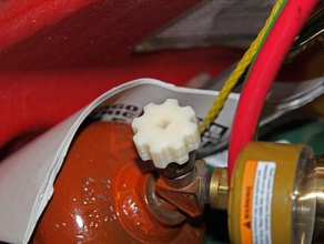acetylene cutting torch tank knob parts valve 3d print model - Mito3D