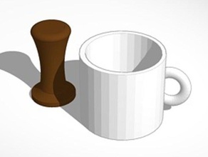 Becher Kaffee tamper Küche Essen Keramik-Kaffee-Stampfer-Tassen Kaffee-Tasse Kaffee-Tassen Kaffeebecher Tassen 3d print model - Mito3D