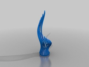curl vase 1 other 3d print model - Mito3D