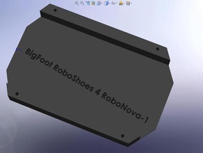 bigfoot roboshoes -4- robonova-1 other 3d art experiment extruder makeentry model part robot robotics sketchup toy 3d print model - Mito3D