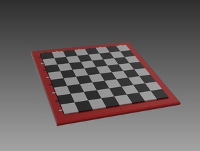 printable chess board 3d print model - Mito3D