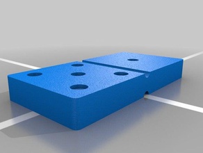 domino peça de dominó brinquedos jogos 3d print model - Mito3D