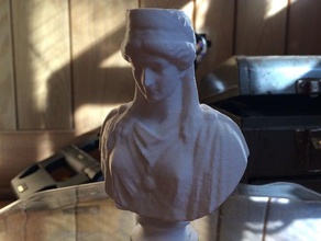 zenobia, regina di palmira modellato 1859 intagliato dopo il sculture aic burtonwood marmo tom 3d print model - Mito3D