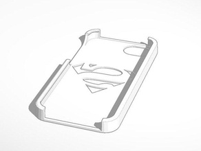 iphone 5 logo de superman casecover móvil 5c 5s el ventilador película héroe marvel 3d print model - Mito3D