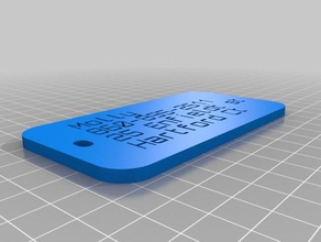 lisa cat tag organization customized 3d print model - Mito3D