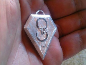 smallville jor-el necklace superman jewelry kal-el krypton symbol 3d print model - Mito3D