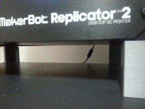 pied d'extension replicator 2 62mm ttt 3d de l'imprimante accessoires pieds chambre mise à niveau 3d print model - Mito3D