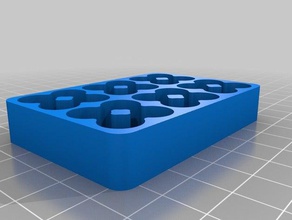 aaa battery tray 24ea organization customized 3d print model - Mito3D