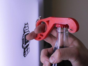 smart-Einhand-Flaschenöffner Küche Essen bottleopener cool gadget schnappen Sie sich tool 3d print model - Mito3D