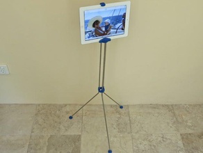 ipad floor stand tablet 3d print model - Mito3D