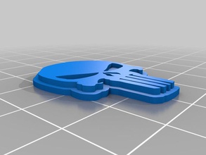 punisher pendentif de la mode 3d fan art modèle 3d print model - Mito3D