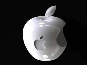 3d logo apple stampa 3d print model - Mito3D