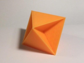 tetrahemihexahedron math customizer art polyhedra real projective plane 3d print model - Mito3D
