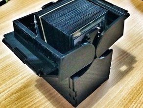 ccg deck box ausgerichtet drehbar gelagerten Deckel Spiele Karten customizer mtg 3d print model - Mito3D