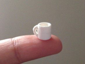 dollhouse coffee mug food drink tea cup tiny 3d print model - Mito3D