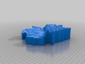 grindelwald outros dem dhm a geografia altura do mapa paisagem suíça o terreno modelo de topografia 3d print model - Mito3D