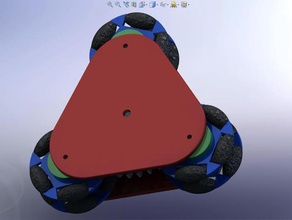 triwheel omniwheel andere 3d Kunst experiment extruder Gang Schmuck makeentry Modell motor omni-Rad ornament Teil puzzle Roboter in der Robotik sketchup test tool - Spielzeug nützlich 3d print model - Mito3D